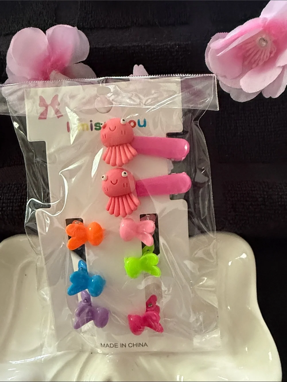 Kids Cute Animal Clip Set - Pink, Green, Orange, Blue, Purple